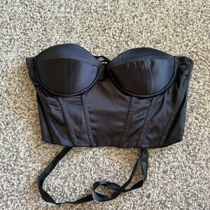 Princess Polly Black Bustier Top